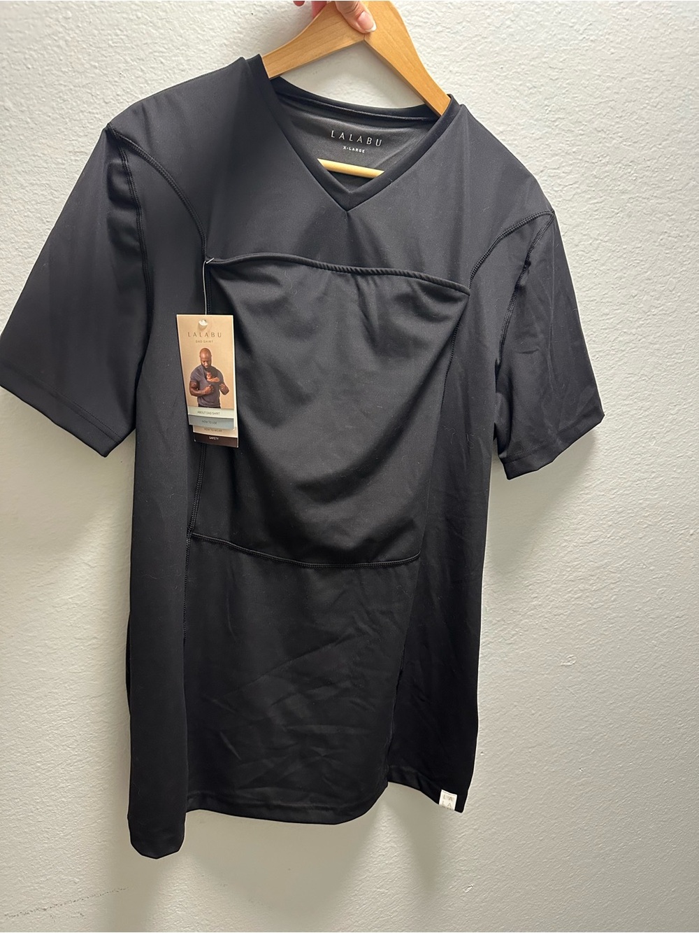 Lalabu Men's Dark Grey Newborn Dad Shirt
